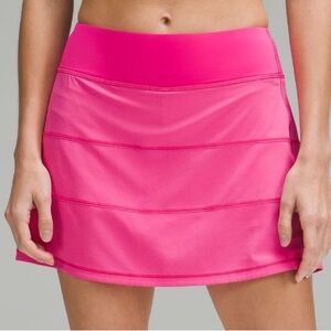 Lululemon Pace Rival Mid-Rise Skirt Long Pink Sz 12
